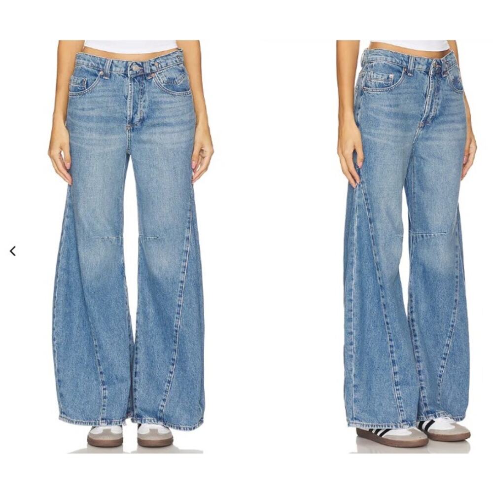 We The Free People Eden High Slouchy Flare Jeans Size 30 High Waist - Picture 3 of 15